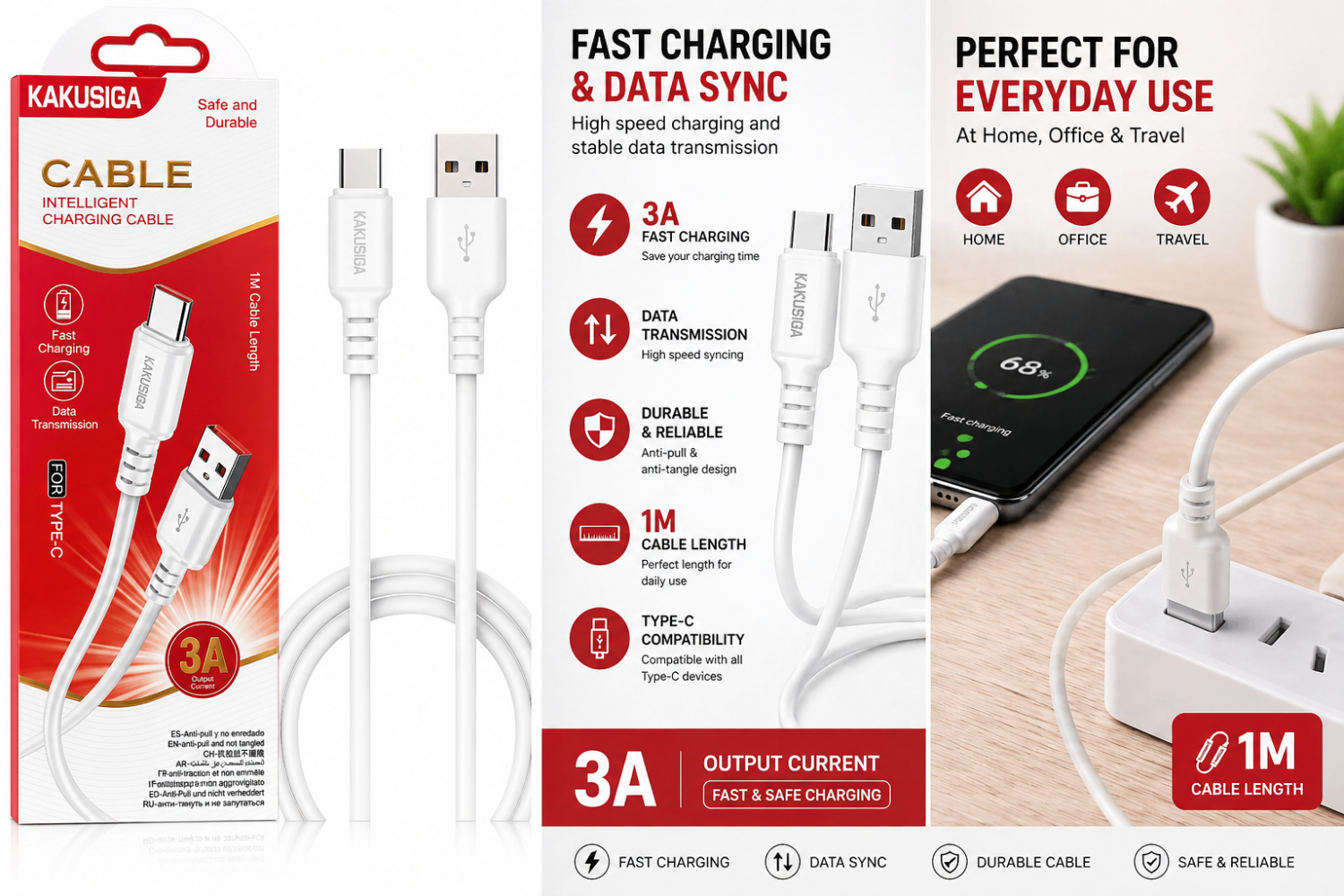 KAKUSIGA Fast Charging Cable Showcase